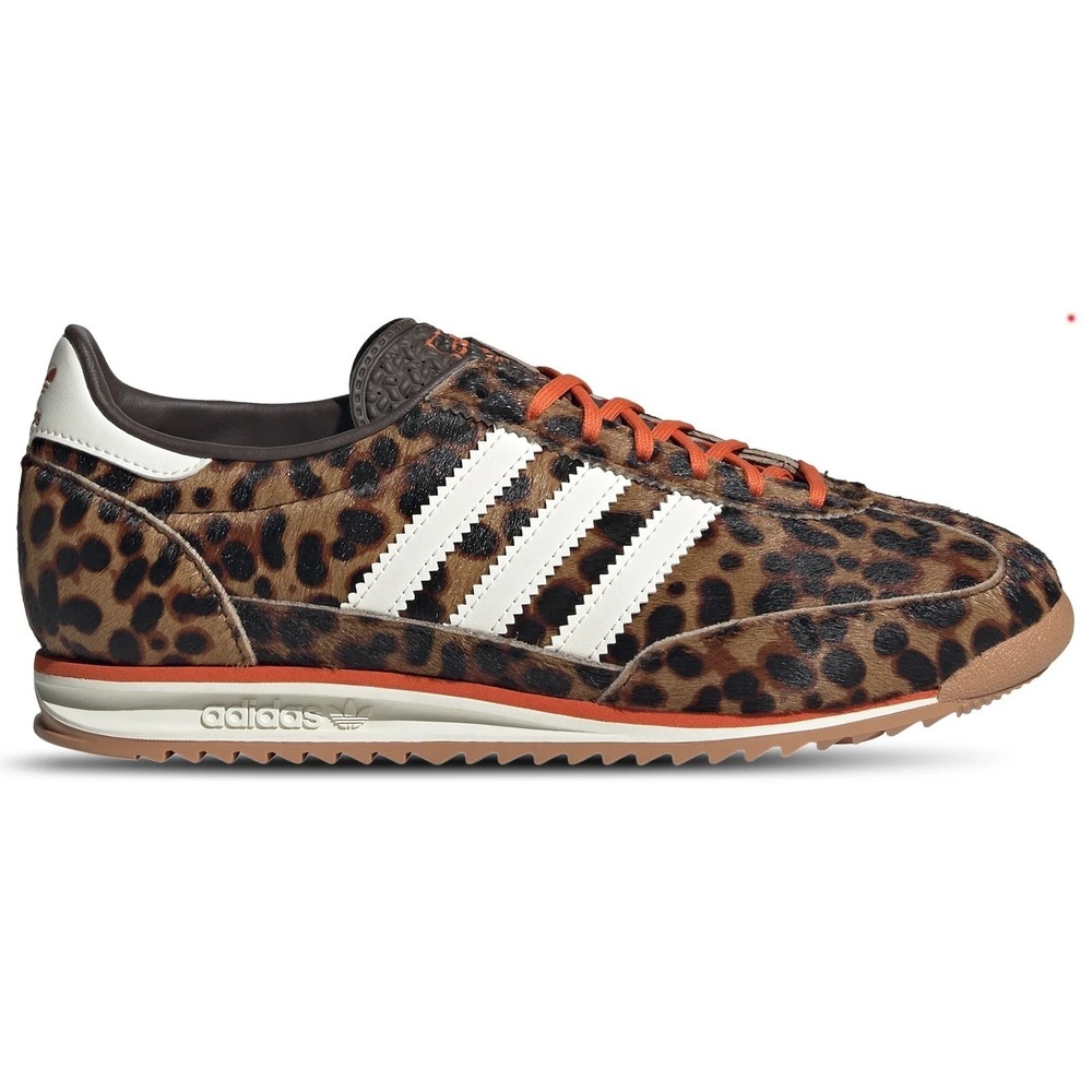 Adidas SL 72 OG Womens Sz 5.5 Running Shoes Leopard Print Brown Shoes JI0189 NEW